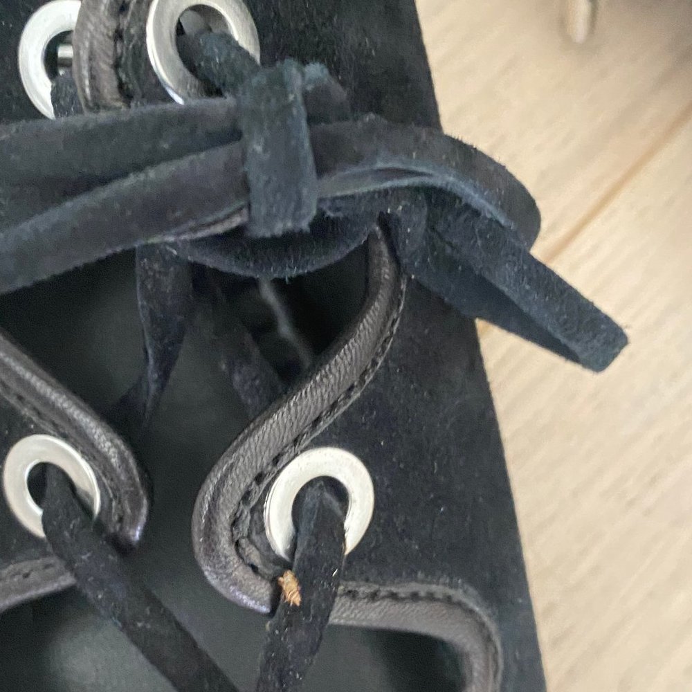 suede open toe shoes